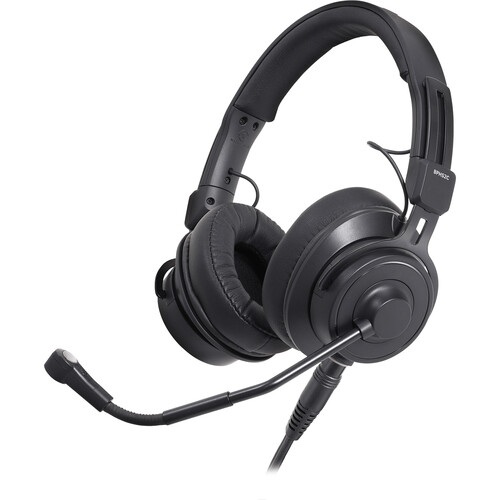 Audio-Technica BPHS2Ca On-Ear Closed-Back Stereo Broadcast Headset with Boom Microphone (XLR 3-Pin and 1/4