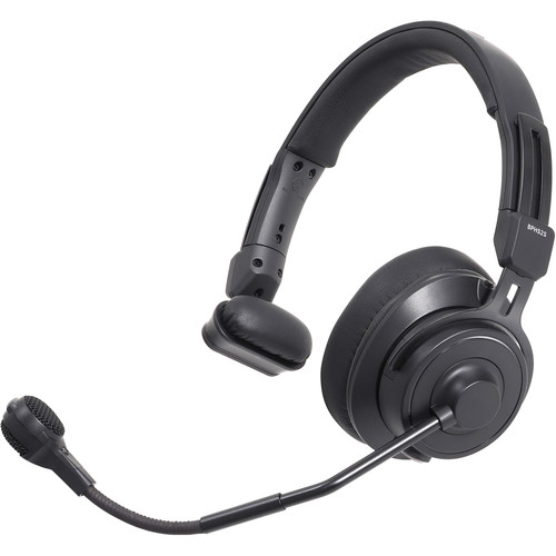Audio-Technica BPHS2S Single-Ear Broadcast Headset with Hypercardioid Dynamic Boom Microphone (Unterminated)