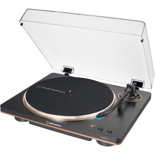 Audio-Technica AT-LP70X Fully Automatic Belt-Drive Turntable (Black and Bronze)