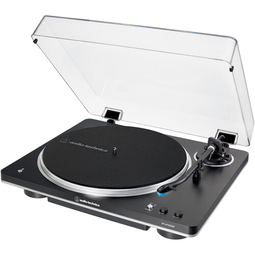 Audio-Technica AT-LP70XBT Fully Automatic Belt-Drive Turntable with Bluetooth (Black and Silver)
