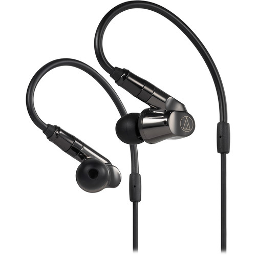 Audio-Technica ATH-IEX1 Hi-Res in-Ear Headphones, Black, Adjustable