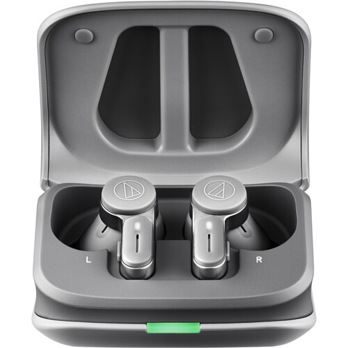 Audio-Technica ATH-TWX7 Noise-Canceling True Wireless Earbuds (Gray)