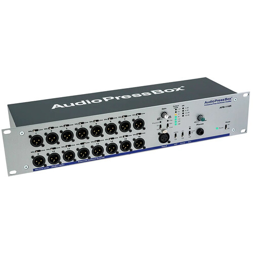 AudioPressBox APB-116 R 1x16 Press Conference Audio Distribution Amplifier (2 RU)