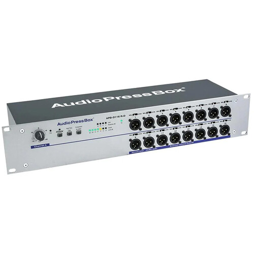 AudioPressBox APB-D116 R-D Single-Channel Dante-Enabled Press Box with PoE