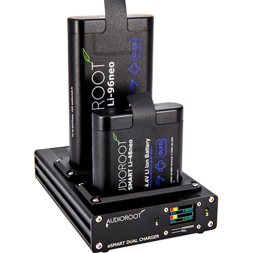 AUDIOROOT 2-Bay Smart Desktop Battery Charger