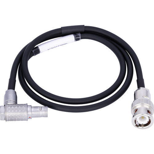AUDIOROOT 5-Pin Male to Right-Angle BNC Timecode Cable (2')