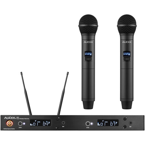 Audix AP42 Performance Series Dual-Channel Wireless System with Two H60/OM5 Handheld Transmitters (522 to 554 MHz)
