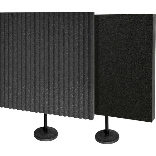 Auralex DeskMAX Stand-Mounted Acoustic Panels (Charcoal Set of 2)