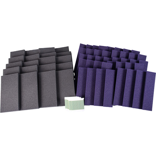 Auralex Streamer Starter Kit (20-Pack Charcoal and Purple)