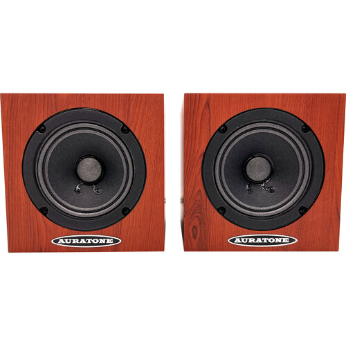 Auratone 5C Active Super Sound Cube Studio Monitors (Pair Wood Grain Finish)