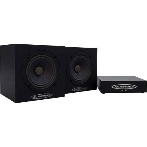 Auratone 5C Super Sound Cubes and A2-30 Amp Bundle (Black Laminate Finish 2 Speakers 1 Amp)