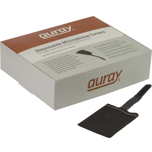 Auray Disposable Covers for Large-Profile Desktop and Podium Gooseneck Microphones (100-Pack 2.5