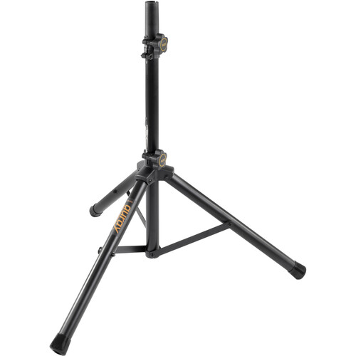 Auray SS-25S Compact Height-Adjustable Steel Speaker Stand with Tripod Base