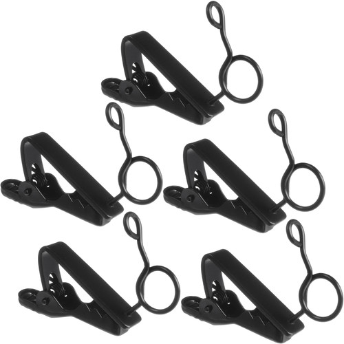 Auray Tie Clip for Pearstone OLM2 Senal OLM2 Sennheiser ME2 and Sony UWP-V Lavalier Mics (Pack of 5)