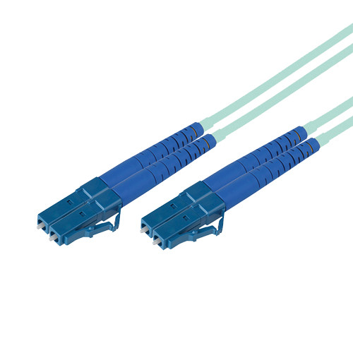 Avenview LC to LC 50/127 OM3 10 Gb Duplex Fiber Optic Patch Cable (330' Aqua)