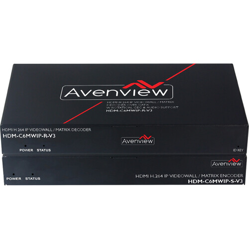 Avenview HDMI-over-IP Matrix Encoder & Decoder Set V3 with Video Wall Support