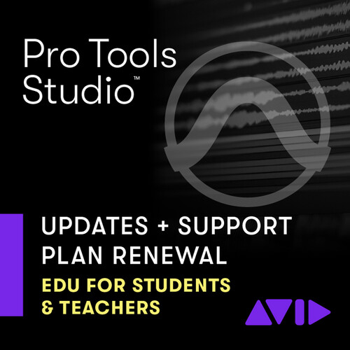 Avid Pro Tools Studio Perpetual License Upgrade 1-Year Updates and Support Plan (Education Student/Teacher Download)