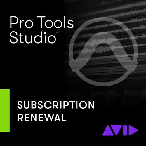 Avid Pro Tools Studio 1-Year Subscription RENEWAL (Retail Download)