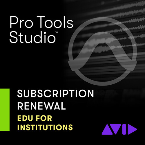 Avid Pro Tools Studio 1-Year Subscription RENEWAL (Academic Institutions Download)