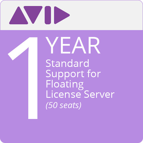 Avid Standard Support for Floating License Server (1-Year 50-Pack)