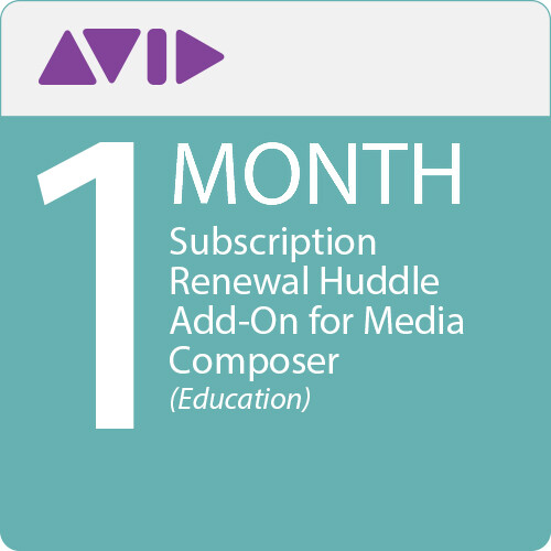 Avid Huddle Add-On for Media Composer (1-Month Subscription Renewal Education)