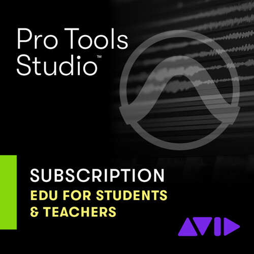 Avid Pro Tools Studio 1-Year Subscription NEW Audio and Music Creation Software (Education Student/Teacher Download)