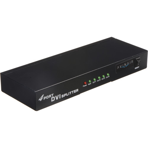 Avinair Spitfire 4-Port 1080p DVI Splitter (Metal Case)
