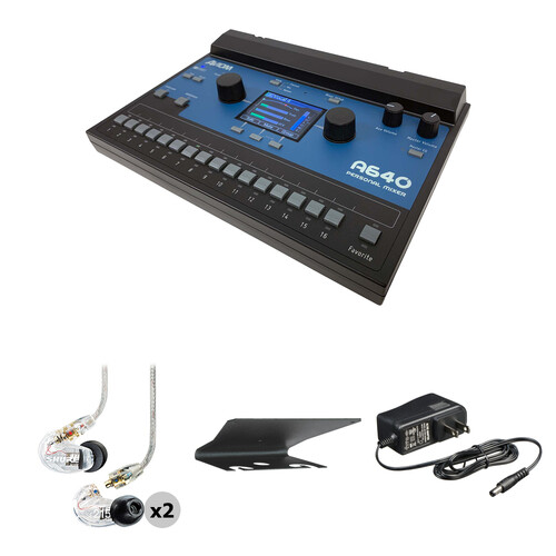Aviom A640 Personal Digital Monitor Mixer Kit with Earphones Stand Mount & Power Supply