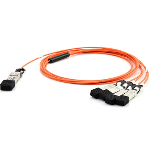 AVPro Edge 40G QSFP+ to 4 x 10 SFP+ Break-Out Active Optical Cable (3.3')