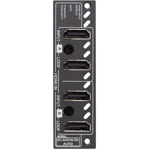 AVPro Edge Dual 18 Gb/s HDMI Input Ports with Dual HDMI Loop Out Ports Input Card for Axion-X Chassis