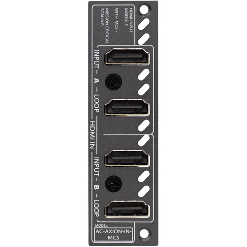 AVPro Edge Dual 18 Gb/s HDMI Input Ports with Dual HDMI Loop Out Ports and MCS Input Card for Axion-X Chassis