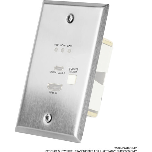 AVPro Edge ConferX Low-Profile HDMI/USB-C Wall Plate Cover for ConferX Wall Plate TX (Steel)