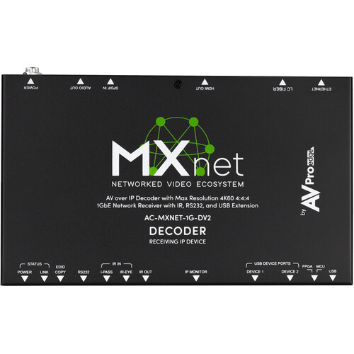 AVPro Edge MXNet 1G Evolution II Decoder (TAA Compliant)