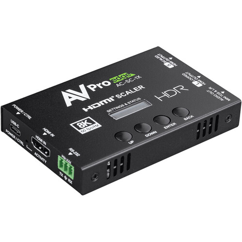 AVPro Edge AC-SC-1X 8K HDMI Downscaler EDID Manager & Audio De-Embedder
