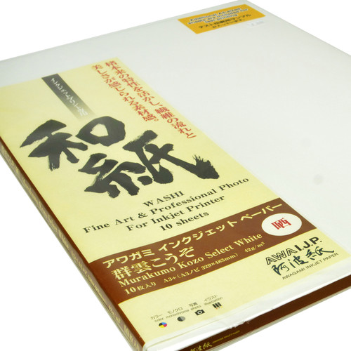 Awagami Factory Murakumo Kozo Select White Paper (A3+ 13 x 19