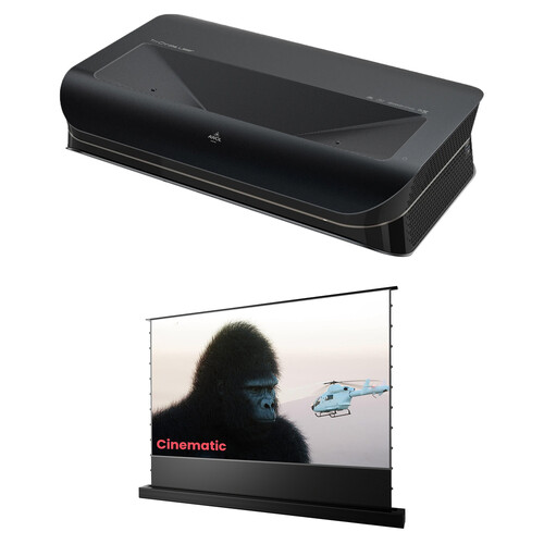 AWOL Vision LTV-3500 Pro XPR 4K RGB Laser Projector & ALR-220C 120