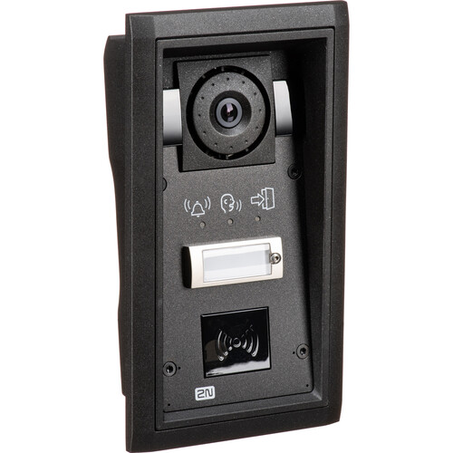 2N IP Force 1-Button Intercom System with Camera RFID Card Reader & Status Icons