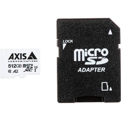 Axis Communications 512GB Surveillance UHS-I microSDXC Memory Card with SD Adapter