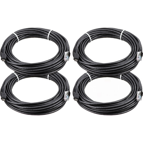 Axis Communications F7308 Black RJ12 Cable for F1004 Sensor Unit (26' 4-Pack)