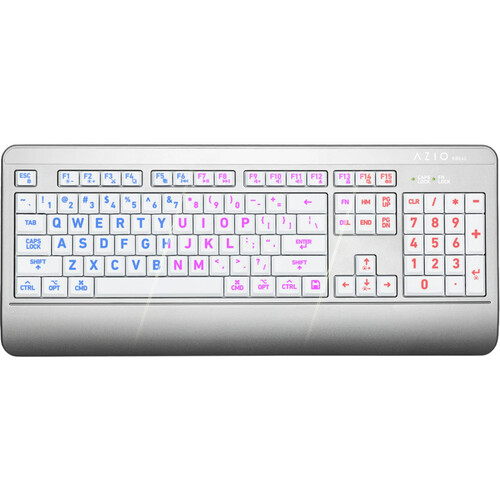 AZIO KB540 Antimicrobial Wired Keyboard (Mac White)