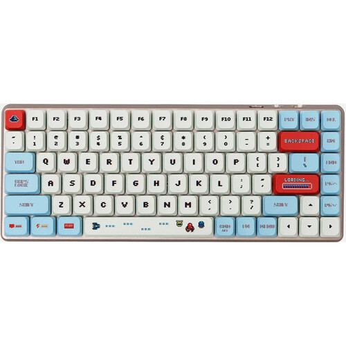AZIO Cascade 75% Layout Slim Keycaps (Retro Arcade Light)