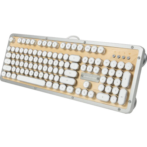 AZIO Retro Classic USB Backlit Mechanical Keyboard (Maple)
