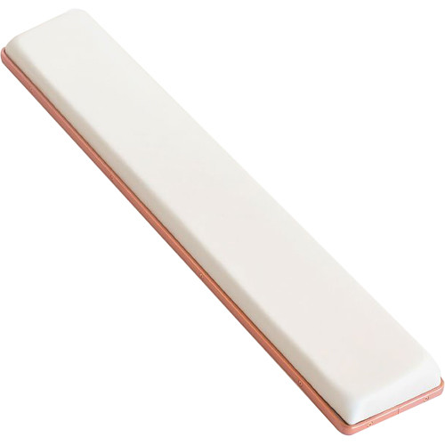 AZIO Posh Retro Classic Palm Rest (White Leather / Copper-Brushed Frame)