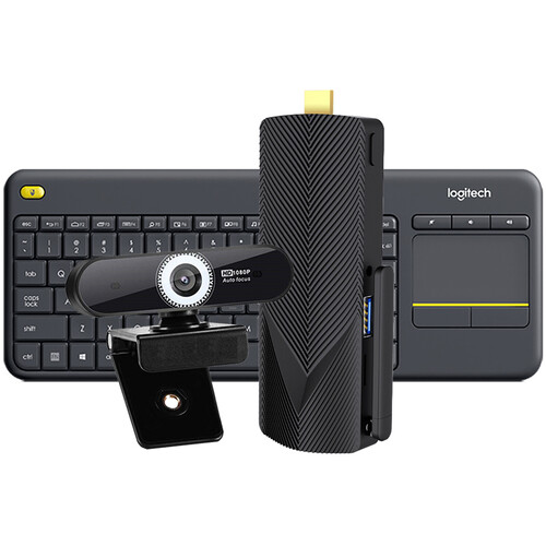 Azulle Access Pro Mini PC Stick with Webcam and Keyboard (Windows 11 Pro)