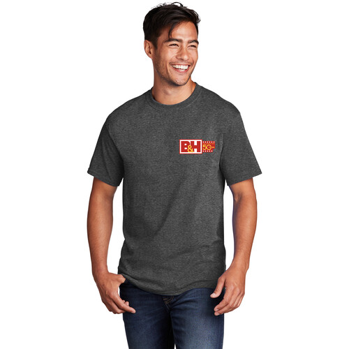 B&H Photo Video Commemorative T-Shirt with B&H Logo & Checklist Graphics (Dark Heather Gray XL Special 50th Anniversary Edition)
