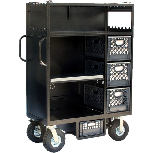Backstage Equipment Super Duz-All Mini Cart (Black Hammertone)
