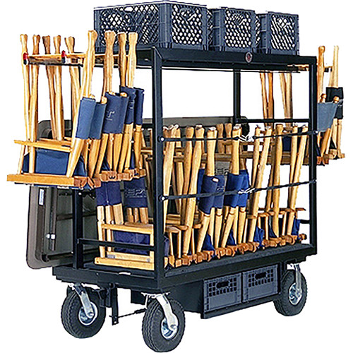 Backstage Equipment Prop-Chair Cart (Black Hammertone)
