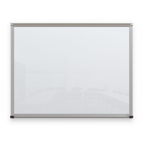 Balt Framed Magnetic Glass Dry Erase Whiteboard (Gloss White 3 x 4')
