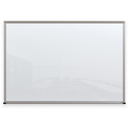 Balt Framed Magnetic Glass Dry Erase Whiteboard (Gloss White 4 x 6')