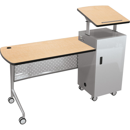 Balt Trend Podium Desk (Fusion Maple)
